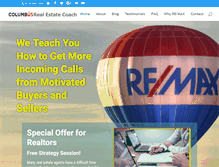 Tablet Screenshot of columbusrealestatecoach.com